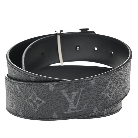 LOUIS VUITTON LV Initiales Belt 40mm 85/34 Monogram Eclipse Black M9043 - Picture 3 of 12
